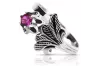 Vintage silver 925 Amethyst ring vrc169s Vintage
