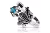 Vintage silver 925 Aquamarine ring vrc169s Vintage