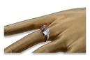 Srebrny pierścionek Rosyjski 925 z Rubinem vrc169s Vintage