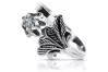 Vintage silver 925 Zircone ring vrc169s Vintage