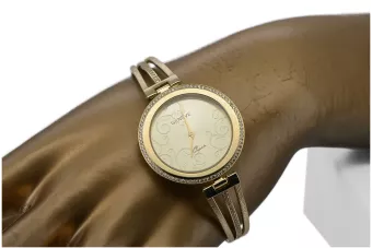 Puikus 14k 585 aukso moteriškos laikrodis Geneve lw097y