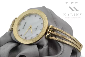 Златен дамски часовник ★ zlotychlopak.pl ★ Чистота на златото 585 333 Ниска цена!