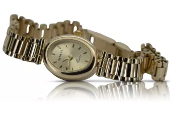 Дамски часовник Geneve от италианско жълто 14k злато 585 lw099y