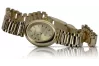Italian yellow 14k gold 585 lady Geneve watch lw099y