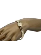 Prześliczny 14k 585 złoty damski zegarek Geneve lw099y
