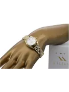 Złoty zegarek damski 14k 585 Geneve z perłową tarczą lw020ydpr&lbw004y