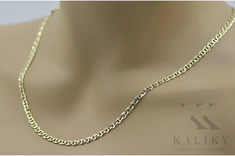 Yellow rose gold chain ★ russiangold.com ★ Gold 585 333 Low price