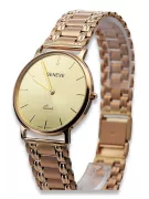 Men's Red Gold Watch 14k 585 Geneve mw004r&mbw009r