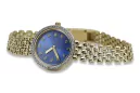 копия великолепных женских часов Geneve Lw101ydb из 14-каратного золота 585 пробы