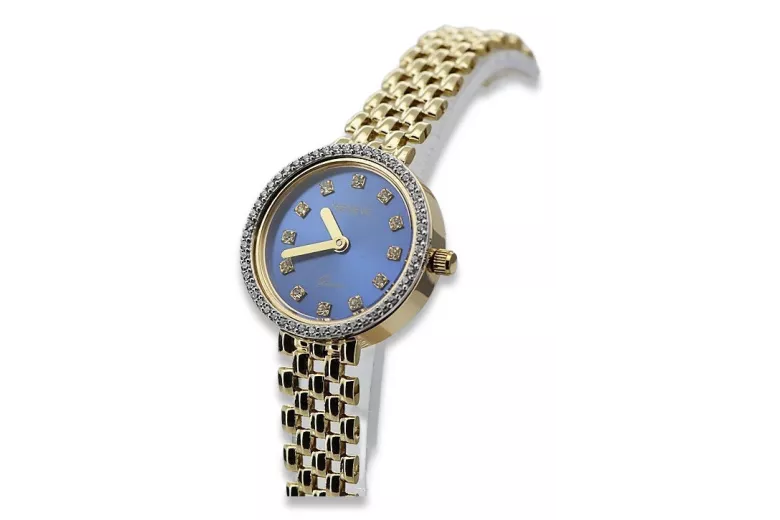 copia de Gorgeous 14K 585 Gold Geneve Lw101ydb Ladies Watch