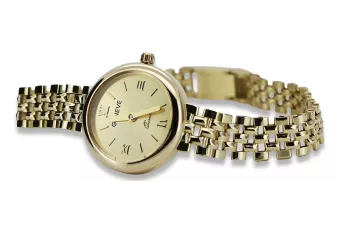Gražus 14k aukso moteriškas laikrodis Geneve LW011YDY