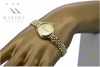 копия великолепных женских часов Geneve из 14-каратного золота Lw011ydb
