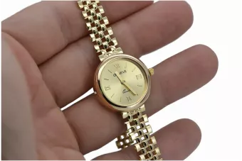 Krásné 14k zlaté ženské hodinky žáneve lw011dydy