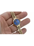 Prześliczny 14k złoty damski zegarek Geneve lw011ydb