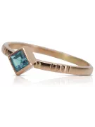 Russische sowjetische Rose 14 Karat 585 Gold Alexandrit Rubin Smaragd Saphir Zirkon Ring vrc014