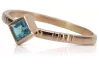 Vintage rose pink 14k gold 585 Aquamarine ring vrc138 Vintage