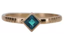 Russische sowjetische Rose 14 Karat 585 Gold Alexandrit Rubin Smaragd Saphir Zirkon Ring vrc014