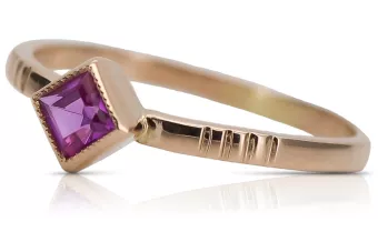 Російська радянська троянда, золото 585 проби, александрит, рубін, смарагд, сапфір, циркон, каблучка vrc014