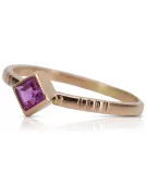 Ruso soviético rosa 14k 585 oro Alejandrita Rubí Esmeralda Zafiro Circón anillo vrc014