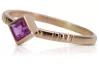 Vintage rose pink 14k gold 585 Ruby ring vrc138 Vintage