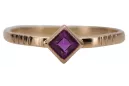 Ruso soviético rosa 14k 585 oro Alejandrita Rubí Esmeralda Zafiro Circón anillo vrc014