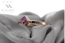 Ruso soviético rosa 14k 585 oro Alejandrita Rubí Esmeralda Zafiro Circón anillo vrc014