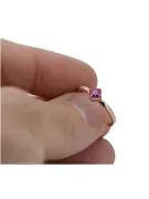 Ruso soviético rosa 14k 585 oro Alejandrita Rubí Esmeralda Zafiro Circón anillo vrc014