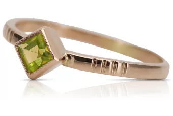 Ruso soviético rosa 14k 585 oro Alejandrita Rubí Esmeralda Zafiro Circón anillo vrc014