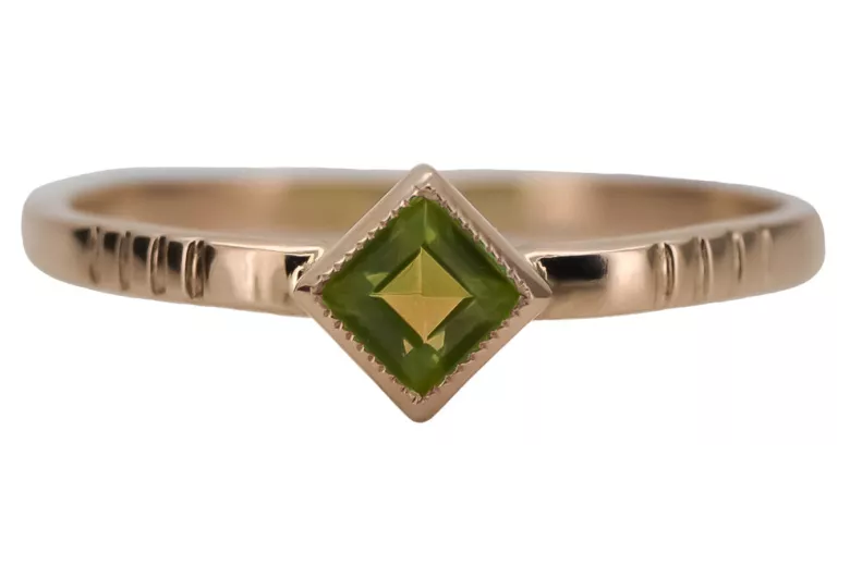 Rose soviétique russe 14k 585 or Alexandrite Ruby Emerald Sapphire Zircon ring vrc014