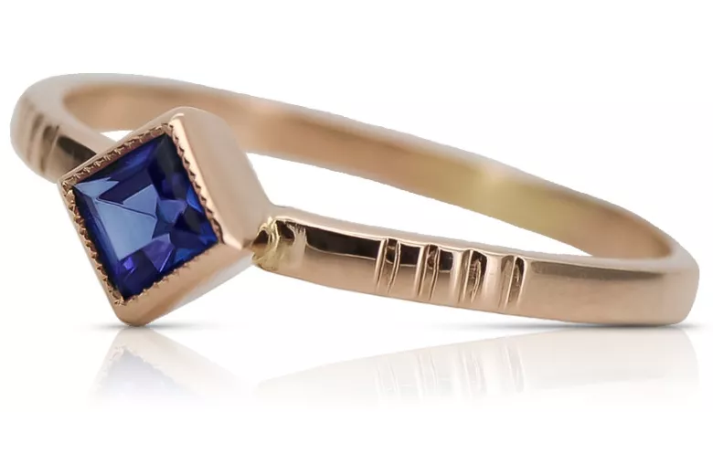 Ruso soviético rosa 14k 585 oro Alejandrita Rubí Esmeralda Zafiro Circón anillo vrc014