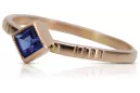Ruso soviético rosa 14k 585 oro Alejandrita Rubí Esmeralda Zafiro Circón anillo vrc014