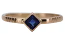 Russische sowjetische Rose 14 Karat 585 Gold Alexandrit Rubin Smaragd Saphir Zirkon Ring vrc014