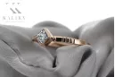 Δαχτυλίδι από ροζ κόκκινο χρυσό 14k 585 με Ζυρκόνια vrc138 Vintage