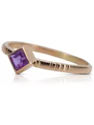 Ruso soviético rosa 14k 585 oro Alejandrita Rubí Esmeralda Zafiro Circón anillo vrc014
