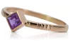 Vintage rose pink 14k gold 585 Alexandrite ring vrc138 Vintage
