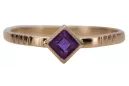 Ruso soviético rosa 14k 585 oro Alejandrita Rubí Esmeralda Zafiro Circón anillo vrc014