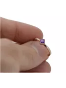 Ruso soviético rosa 14k 585 oro Alejandrita Rubí Esmeralda Zafiro Circón anillo vrc014