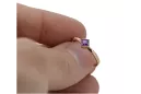 Ruso soviético rosa 14k 585 oro Alejandrita Rubí Esmeralda Zafiro Circón anillo vrc014