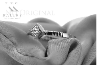 Pierścionek z różowego czerwonego złota 14k 585 Oprawa vrc138 Vintage