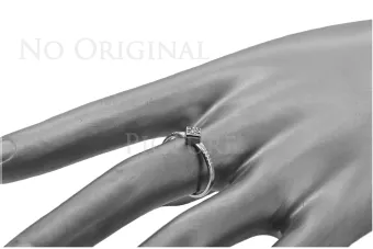 Prsten růžové červené zlato 14k 585 VRC138 vinobraní svítidlo