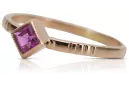Rose soviétique russe 14k 585 or Alexandrite Ruby Emerald Sapphire Zircon ring vrc014