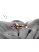 Rose soviétique russe 14k 585 or Alexandrite Ruby Emerald Sapphire Zircon ring vrc014