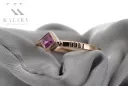 Rose soviétique russe 14k 585 or Alexandrite Ruby Emerald Sapphire Zircon ring vrc014