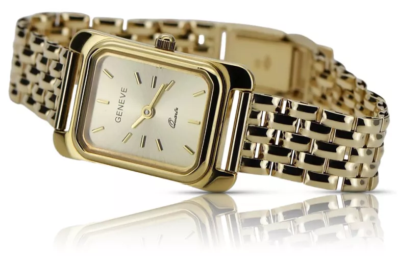 Geneve gold outlet watch womens