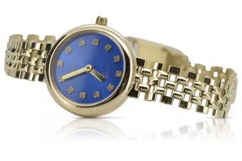 Дамски часовник от жълто злато Geneve Lady Gift lw011ydb