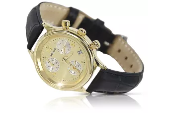 Златен дамски часовник 14k 585 Geneve lw019y бижута