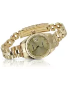 Gold men's watch Geneve ★ zlotychlopak.pl ★ Gold purity 585 333 Low Price!