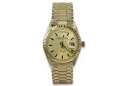 Złoty zegarek z bransoletą męski 14k Geneve mw013ydy&mbw012yo