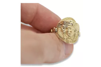 Σοβιετικό 14k 585 χρυσό Ρωσικό ροζ χρυσό δαχτυλίδι vrn001