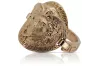 Rose pink 14k 585 gold jellyfish Greek ring crn001r